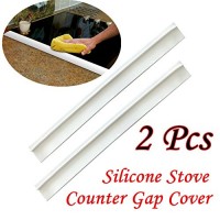 YaSaShe Kitchen Stove Counter Gap Cover  Easy Clean Silicone Heat-resistant Slit Filler  2-Pack - B07CV5TCYN